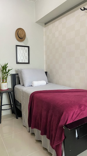 1 室のベッドルーム、アイロン / アイロン台、WiFi、ベッドシーツ