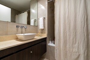 Hair dryer, towels