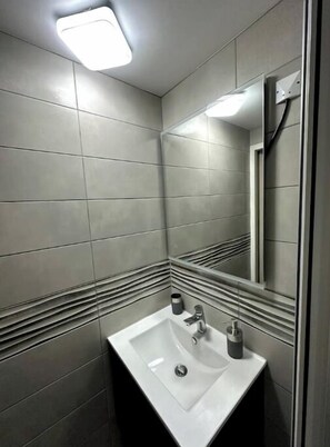 Shower, hair dryer, towels, toilet paper - Apartment Le Luron (Lure)