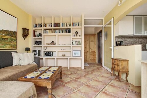 CASA VERDE Apartment 3 Private terrace with sunset seat.