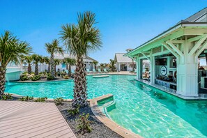 A heated pool