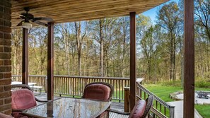 Terrace/patio - Welcome to our Secluded Retreat Home, near Salt Fork State Park, Cambridge, Ohio (Cambridge)