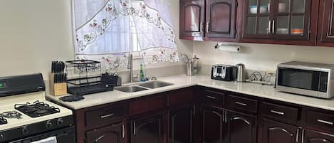 Microwave, oven, stovetop