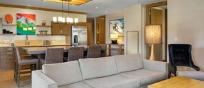 TV, fireplace, table football, video library