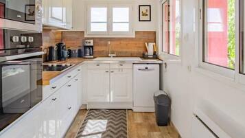 Microondas, horno, lavavajillas y periquera