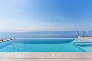 Outdoor pool - Luxury villa, stunning seaviews! (Athani)