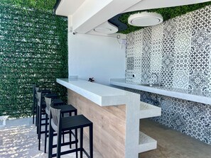 Outdoor dining - New PH p/3, pool, near the beach+5th Av. (Playa del Carmen)