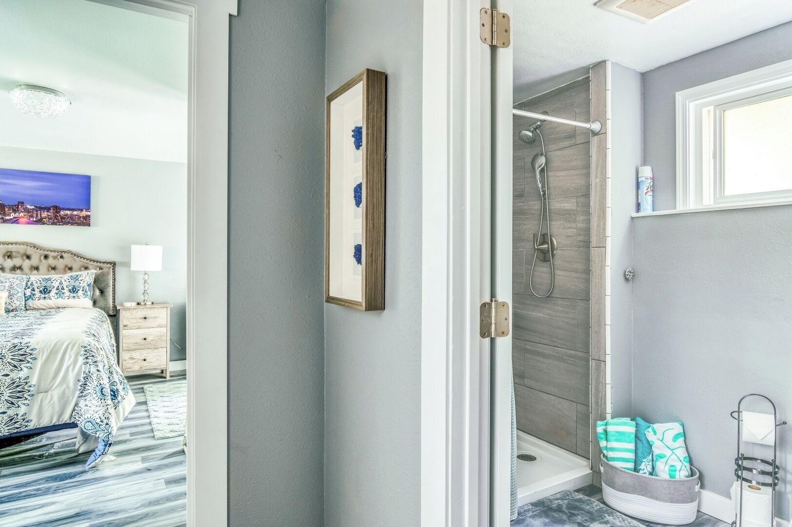 Towels, soap, toilet paper