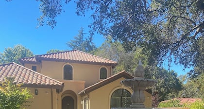 ADU studio guesthouse unit in a brand new 2/3 acre Spanish mansion In Atherton