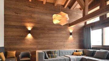 TV, fireplace, offices