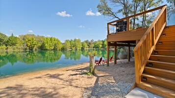 Casa de árbol exclusiva, vista al lago | Terraza o patio