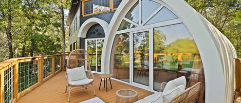 Exclusive-træhus - søudsigt | Terrasse/gårdhave