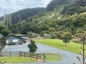 Property grounds - Quiet private bush out look but right in town. Perfect for boaties (Kawhia)