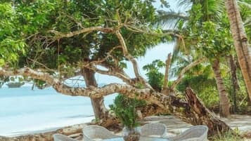 Vue sur la plage/lâocĂ©an