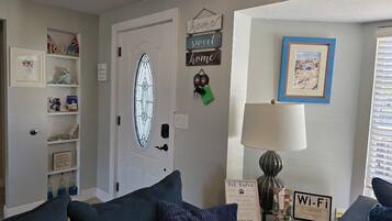 Smart TV, foosball, books