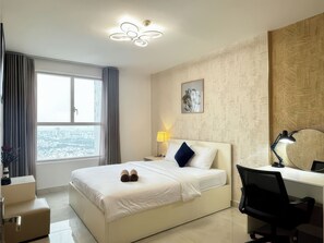 Superior-Apartment, 2 Schlafzimmer, Küche, Stadtblick