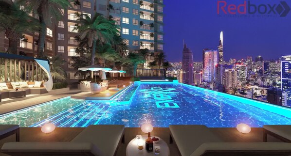 Outdoor pool - The Everich Infinity - China Town Apartment (Ho Chi Minh City)