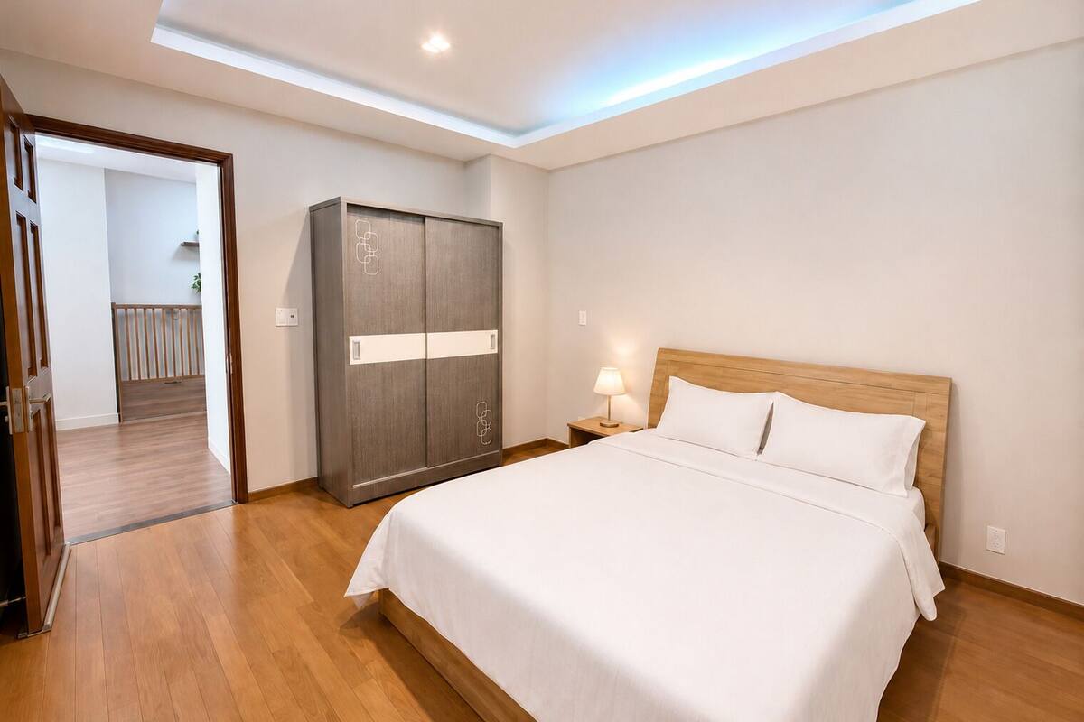 Superior Apartment, 2 Bedrooms, Kitchen, City View | Desk, laptop workspace, blackout curtains, soundproofing