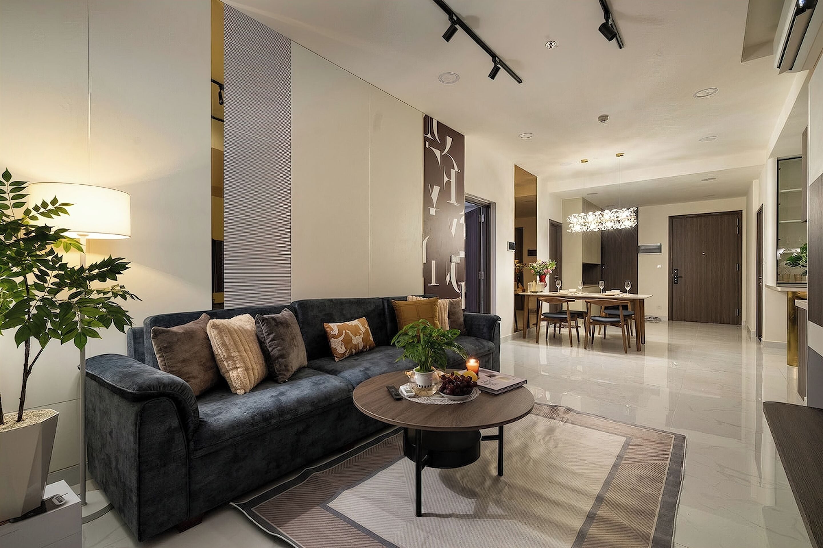 Superior Apartment, 3 Bedrooms, Kitchen, City View | Living area | 35-inch TV with cable channels