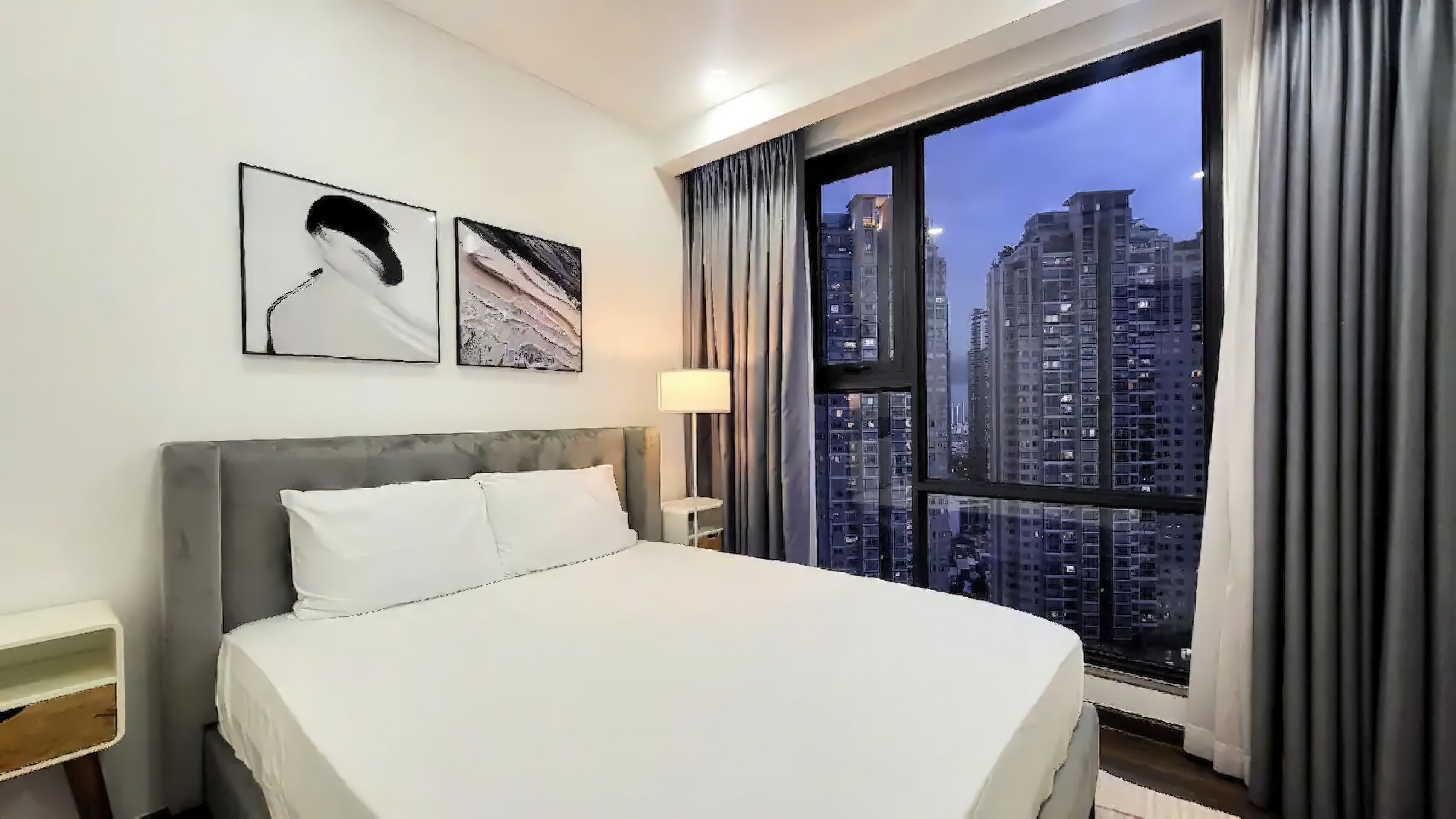 Superior Apartment, 2 Bedrooms, Kitchen, City View | Desk, laptop workspace, blackout drapes, soundproofing