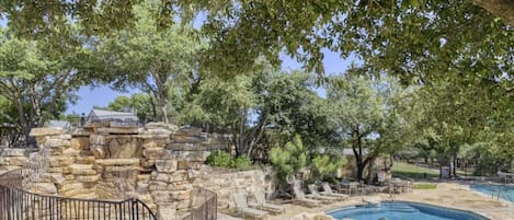 A heated pool