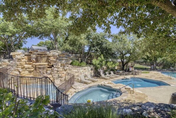 A heated pool