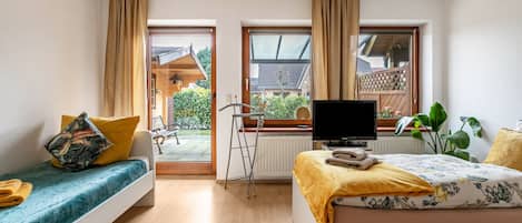 2 habitaciones, tabla de planchar con plancha y wifi gratis