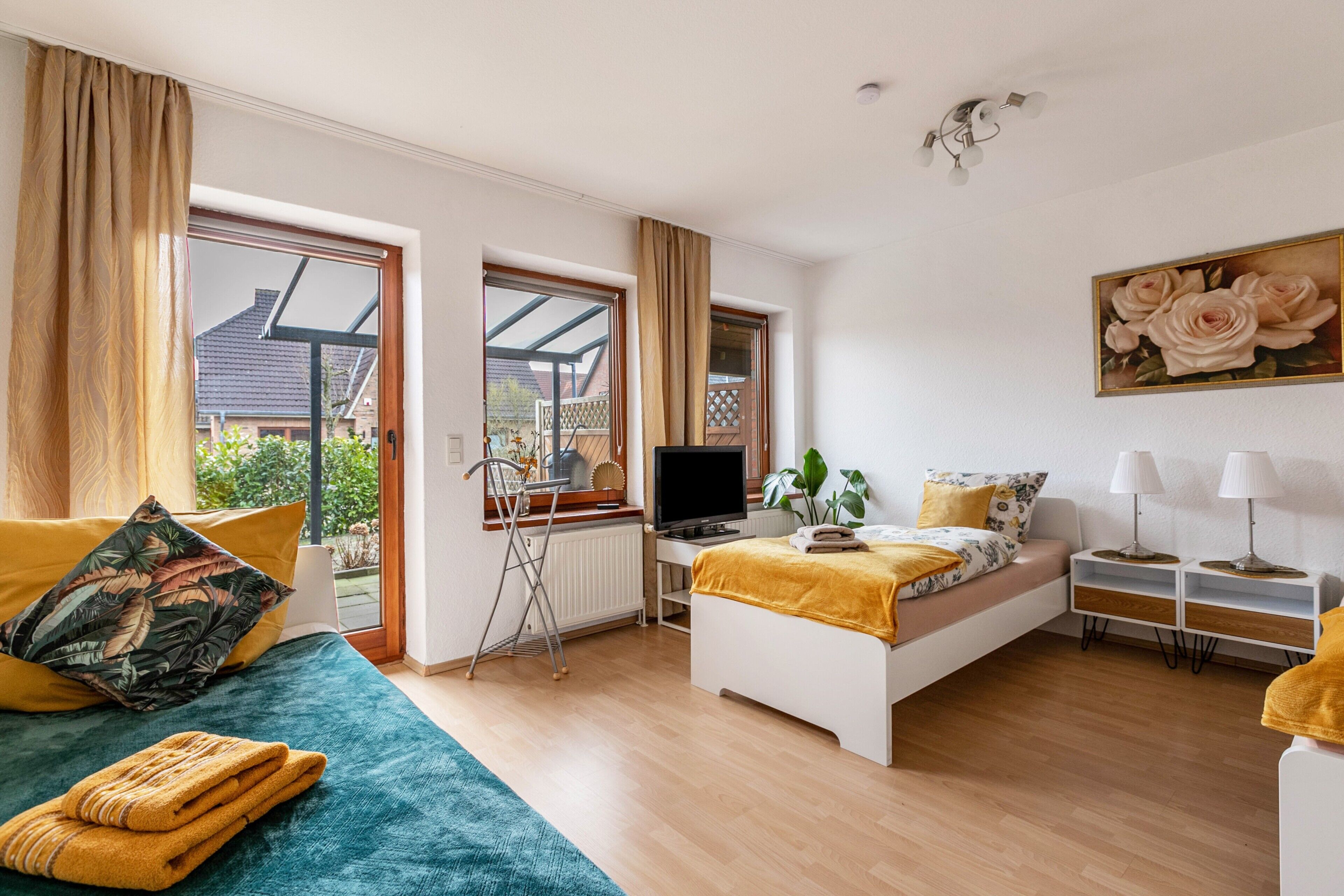 2 slaapkamers, een strijkplank/strijkijzer, gratis wifi, beddengoed