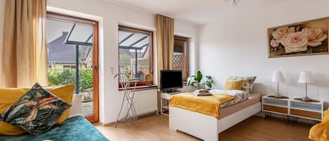 2 habitaciones, tabla de planchar con plancha y wifi gratis