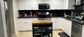 Guest bedroom in cozy condo. Centrally located, private many amenities available