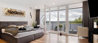 Appartamento 'Luxus Appartement Mit Panoramablick' con vista sulle montagne, giardino e Wi-Fi