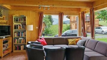 Fernseher, Kamin, DVD-Player