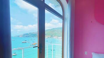 Deluxe Double Room, Sea View | Desk, iron/ironing board, free WiFi, bed sheets