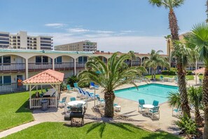 A heated pool