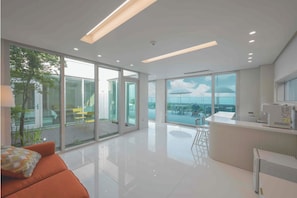 Villa, Ocean View, Beachside | Living area