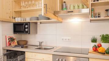 KĂŒhlschrank, Mikrowelle, Ofen, Herdplatte