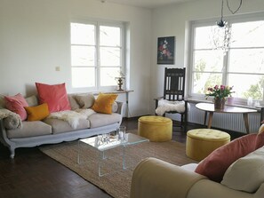 智能電視、壁爐、書籍