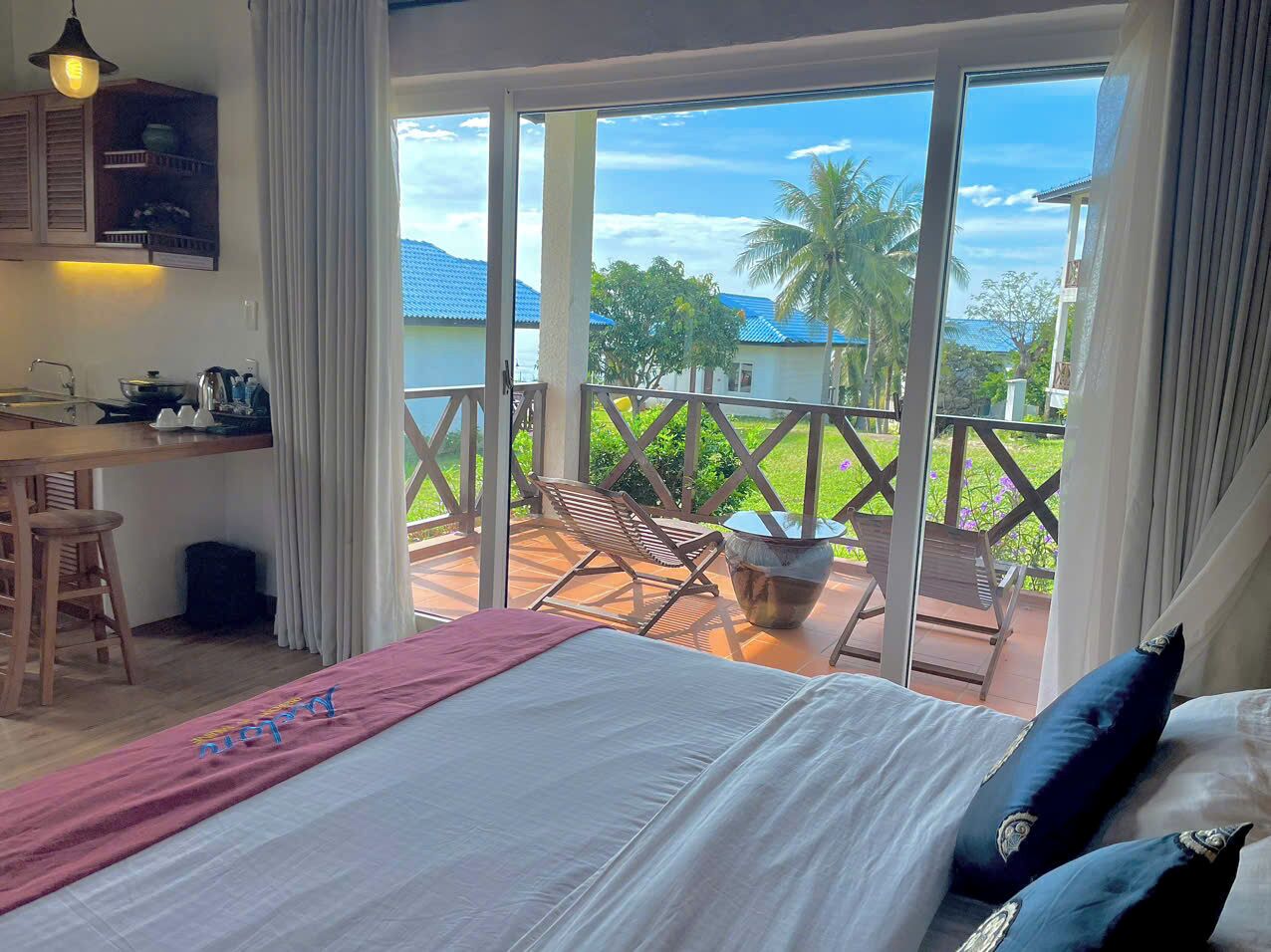 Habitación triple Premium | Terraza o patio