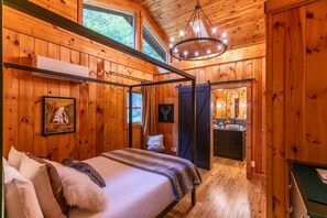 3 bedrooms, iron/ironing board, free WiFi, bed sheets - Blackberry Creek Cabin - Updated Creekside Haven with Fire Pit and Swimming Holes (Lenoir)