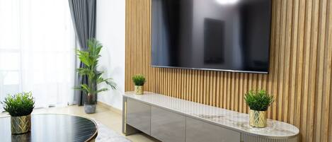 Deluxe-Apartment, 1 Schlafzimmer, Balkon, Blick auf den Jachthafen