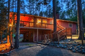 Exterior - Upper Canyon Cabin, 2 King Beds, Fenced Yard, Wildlife, Dog-friendly!  (Ruidoso)