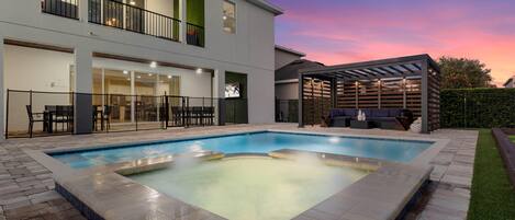 Una piscina climatizada