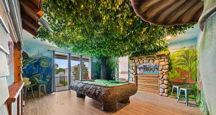 Arcades, Bocce, Haunted Mansion Theater, Cabana, Enchanted Forest: Great Escape