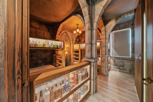 Arcades, Bocce, Haunted Mansion Theater, Cabana, Enchanted Forest: Great Escape