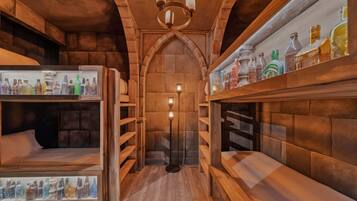 13 bedrooms, desk, iron/ironing board, travel crib