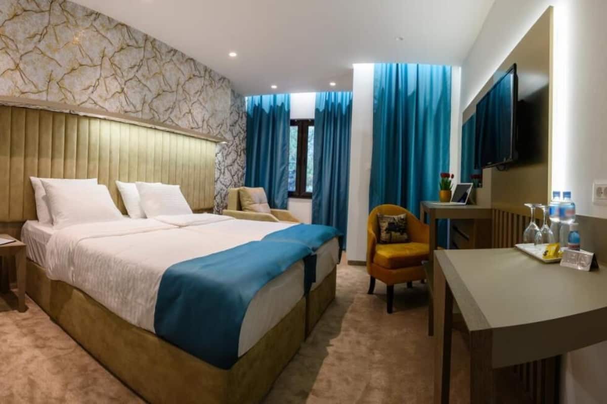 Deluxe Double or Twin Room, Lake View | 1 bedroom, desk, laptop workspace, soundproofing