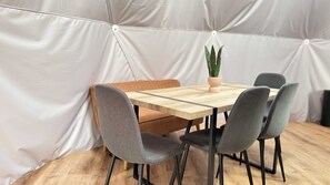 Dining - Dome Retreat Near Zion. Hot Tub and Sauna. (Glendale)