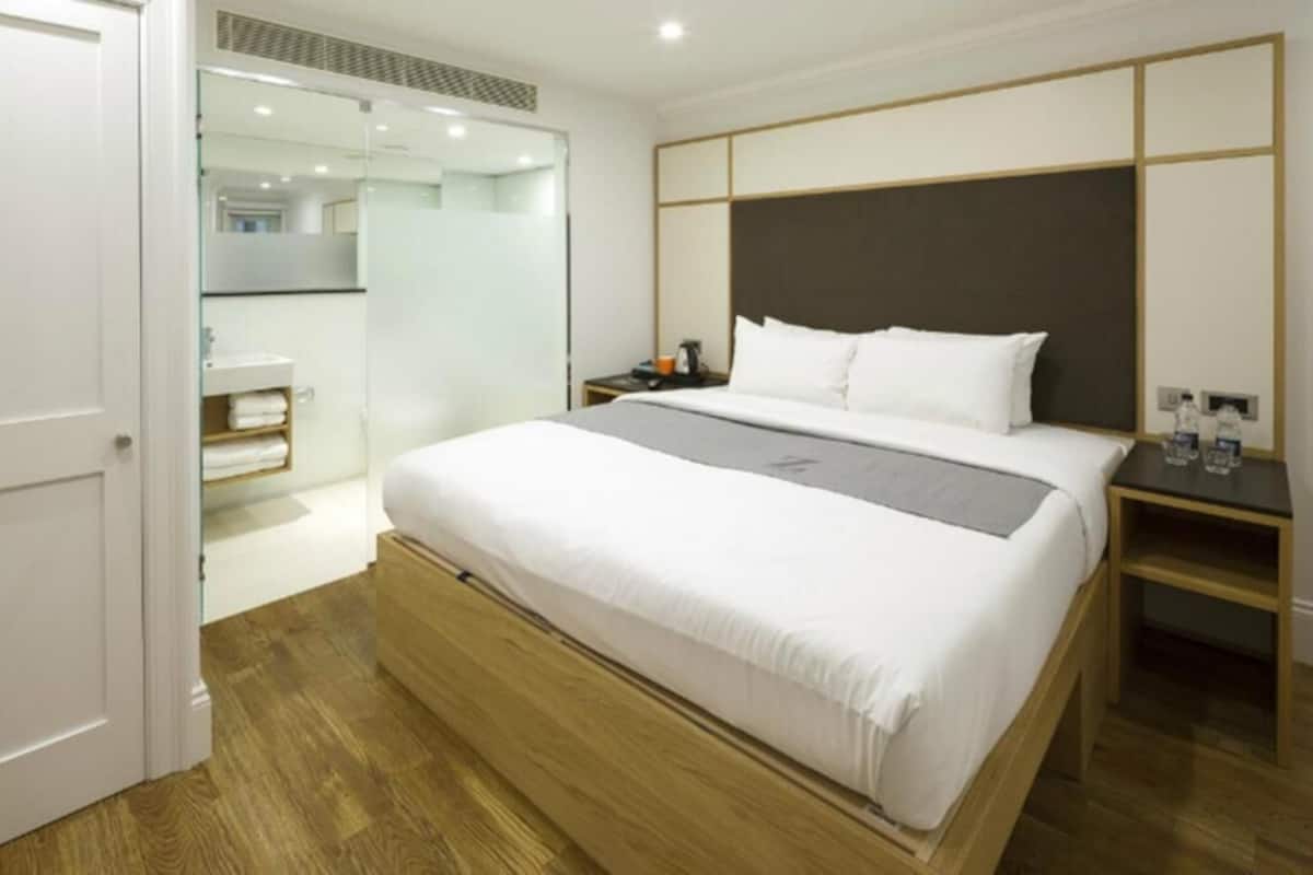 Individually furnished, desk, blackout drapes, soundproofing