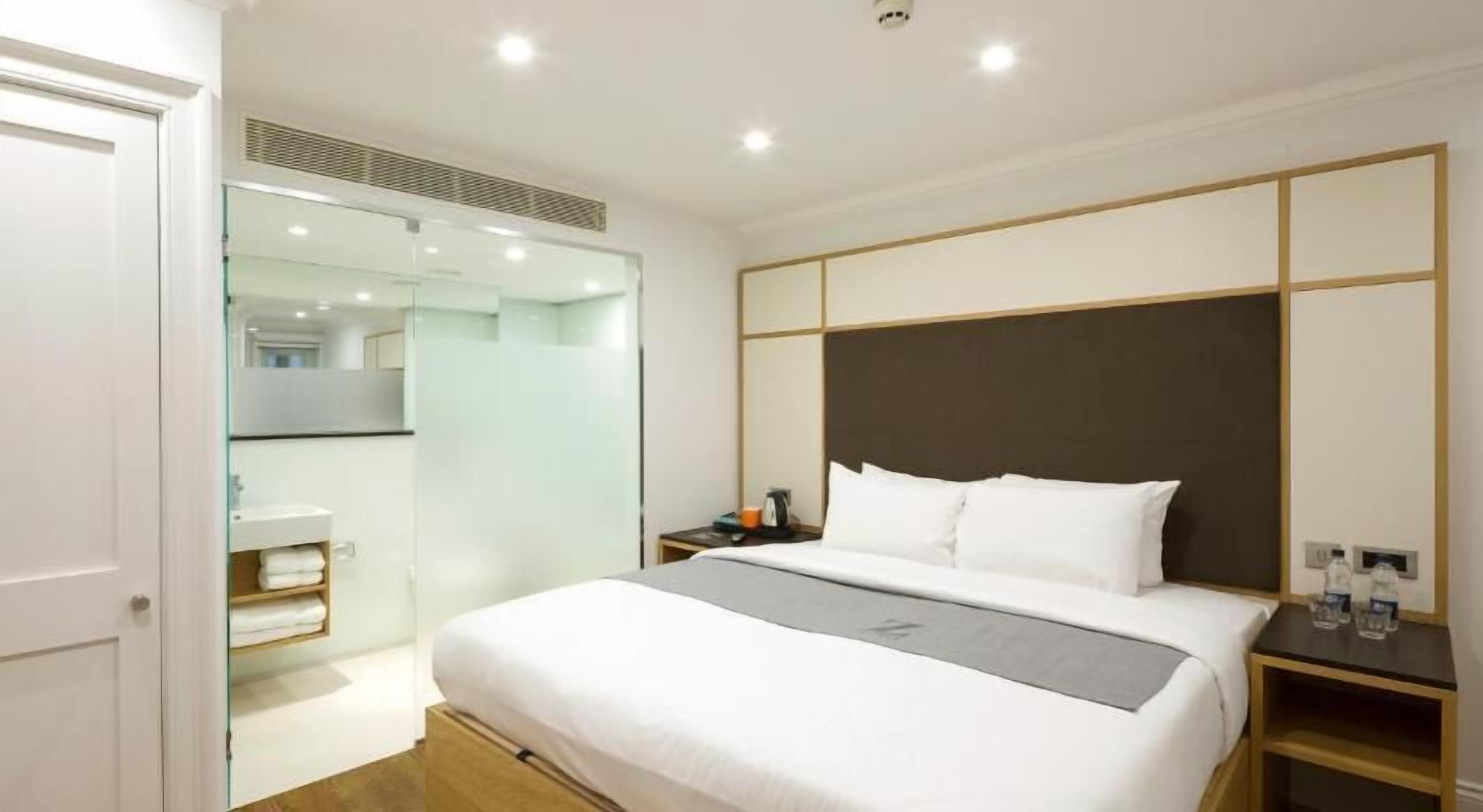 Individually furnished, desk, blackout drapes, soundproofing