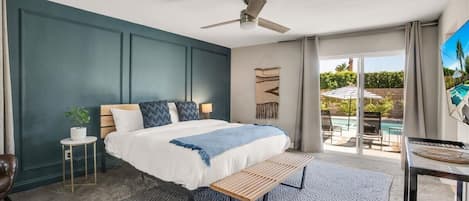4 habitaciones, tabla de planchar con plancha, wifi y ropa de cama